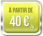 à partir de 40 € ht/h