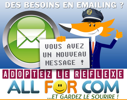 AllForCom vous procure des solutions pour la réalisation de vos emailings !